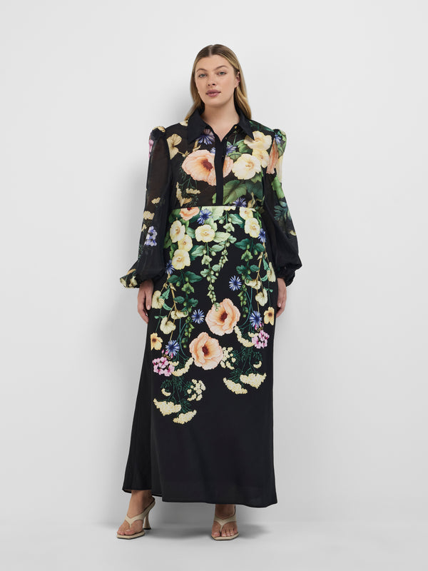 Size16 SHEIKE Layla Botanical Skirt Floral 1008461 Front Image