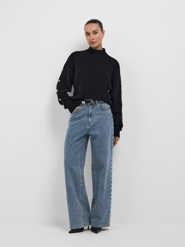 SHEIKE Eva Knit Jumper Black 1008530 Front Image