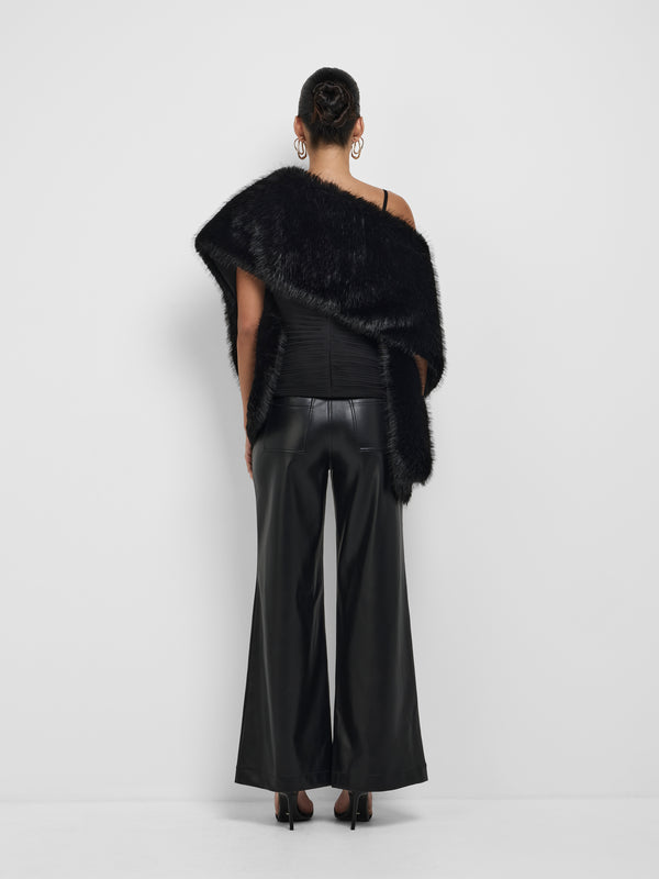 SHEIKE Amber Shawl Black 1008531 Back Image