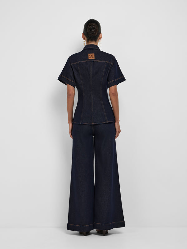 SHEIKE Esme Shirt Indigo 1008538 Back Image