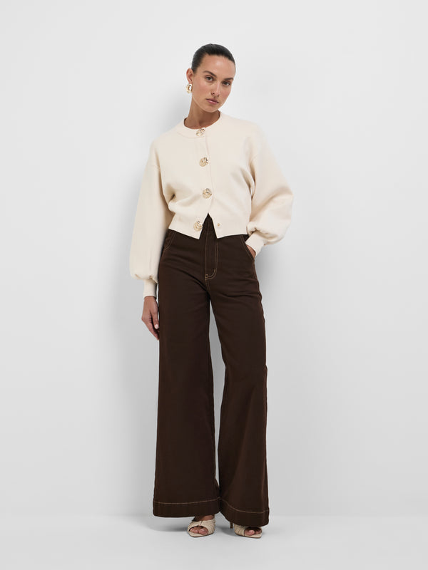 SHEIKE Broadway Jean Chocolate 1008544 Styled Front Image