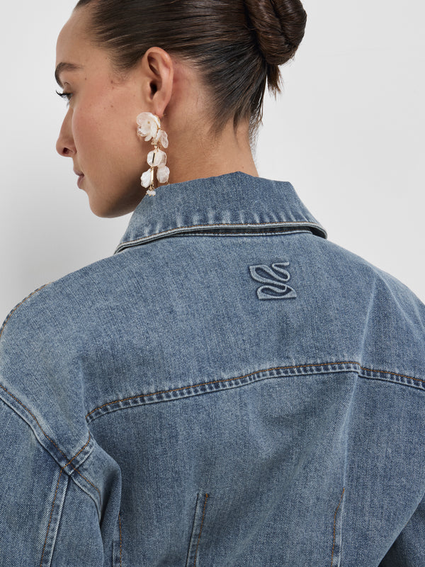 SHEIKE Ruby Shirt Dress Blue 1008549 Back Detail Image