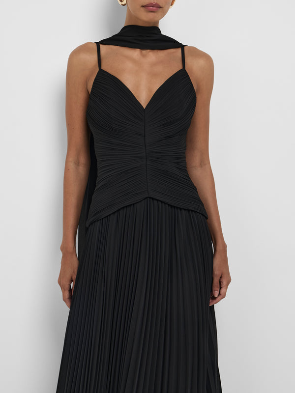 SHEIKE Zaria Gown Black 1008553 Close Up Image