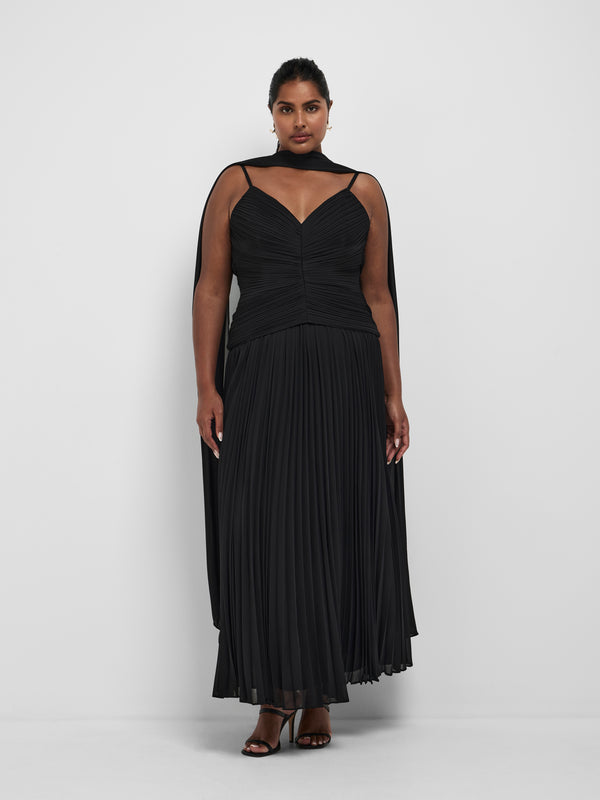 Size16 SHEIKE Zaria Gown Black 1008553 Front Image