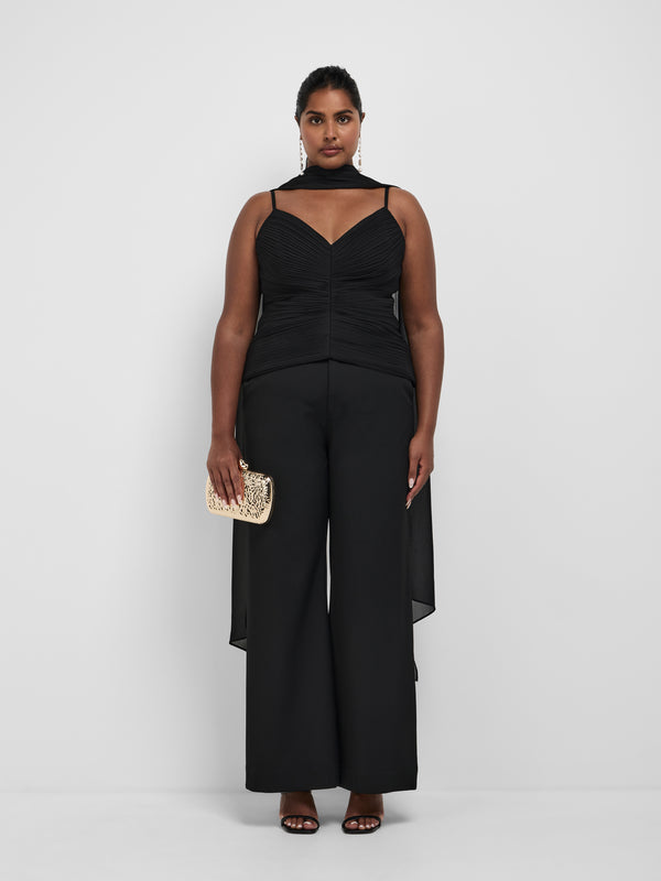 Size16 SHEIKE Zaria Top Black 1008576 Front Image