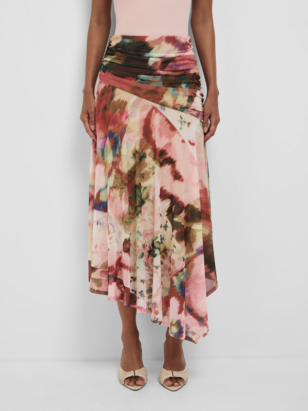 Size8 SHEIKE Faye Midi Skirt Floral 1008579 Close Up Image