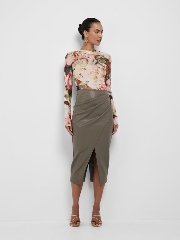 SHEIKE Faye Long Sleeve Top Floral 1008580 Styled Front Image