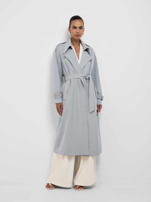 Size8 SHEIKE Juniper Trench Coat Grey 1008581 Front Image