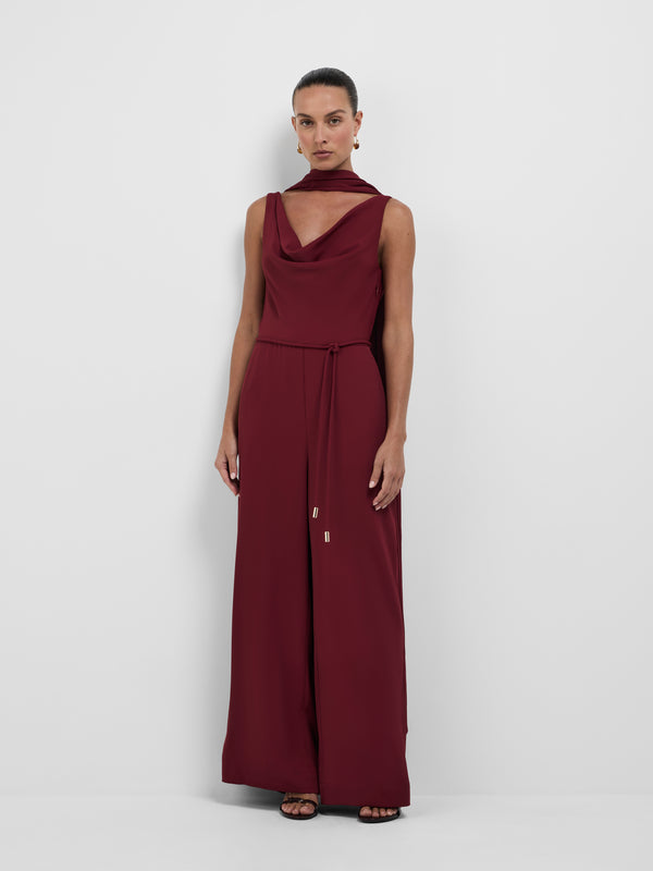 Size8 SHEIKE Lara Jumpsuit Sangria 1008583 Front Image