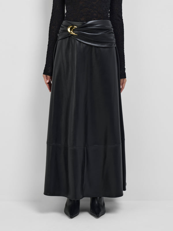 Size8 SHEIKE Stella Midi Skirt Black 1008601 Close Up Image