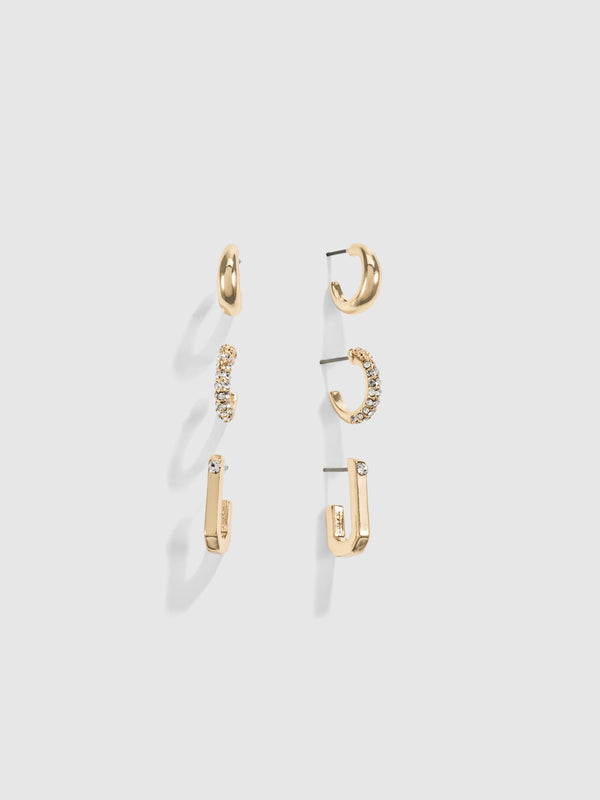 SHEIKE Indie Earring Stack Gold 1008614 Detail Image