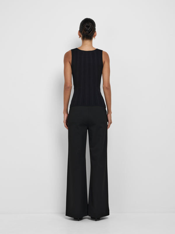 SHEIKE Angelina Knit Top Black 1008624 Back Image