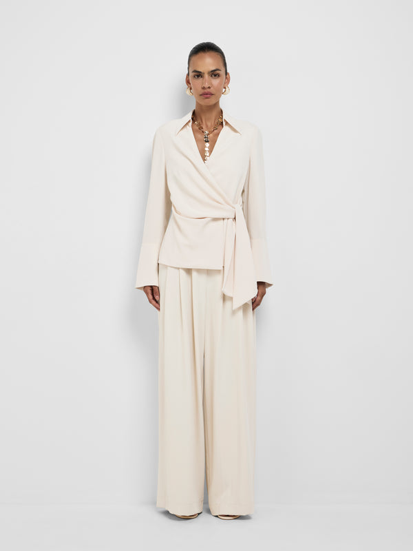 SHEIKE Adele Pant Ivory 1007802 Styled Front Image