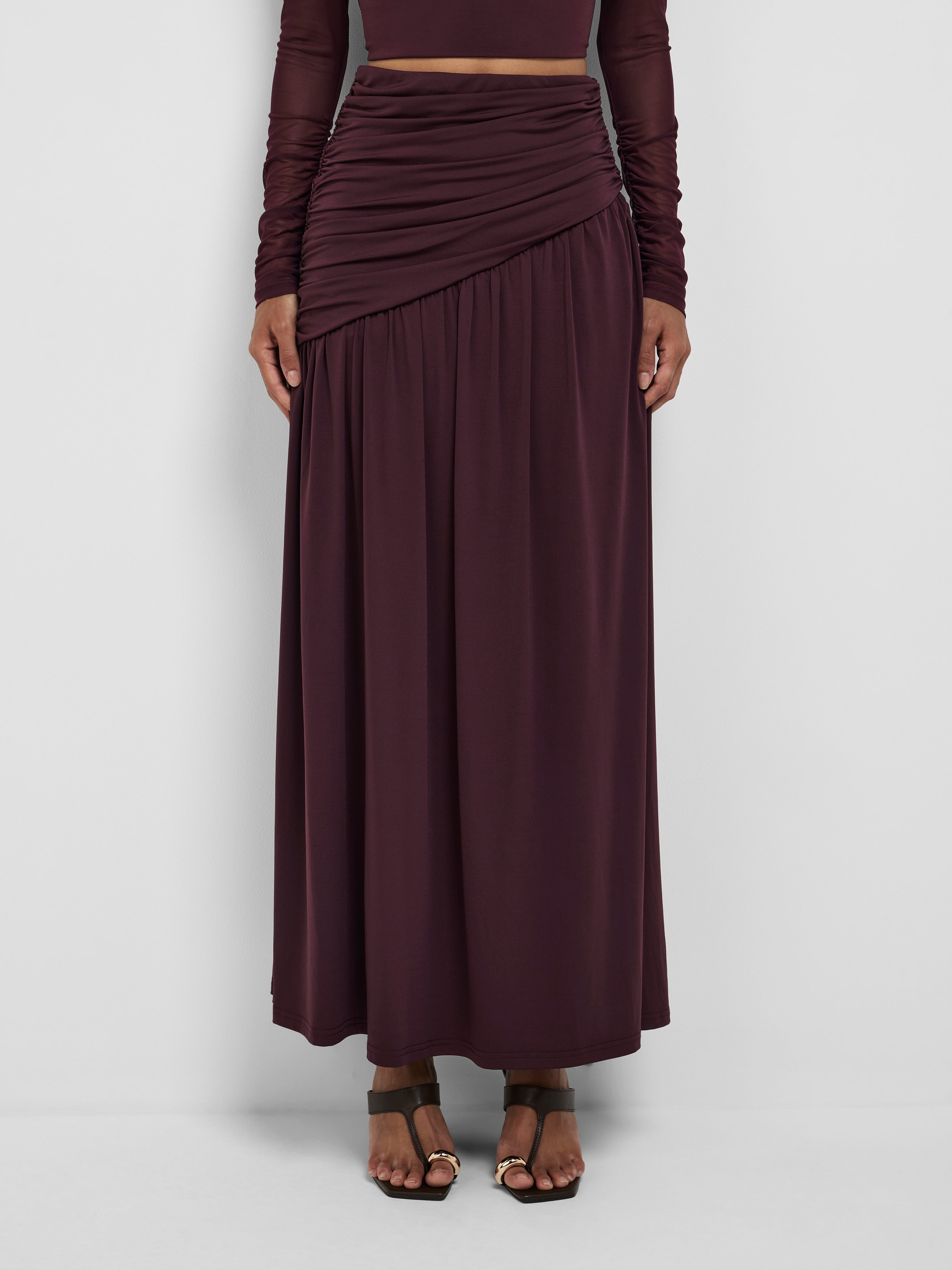Zuri Maxi Skirt Black Jam | Aline Maxi Skirt | SHEIKE