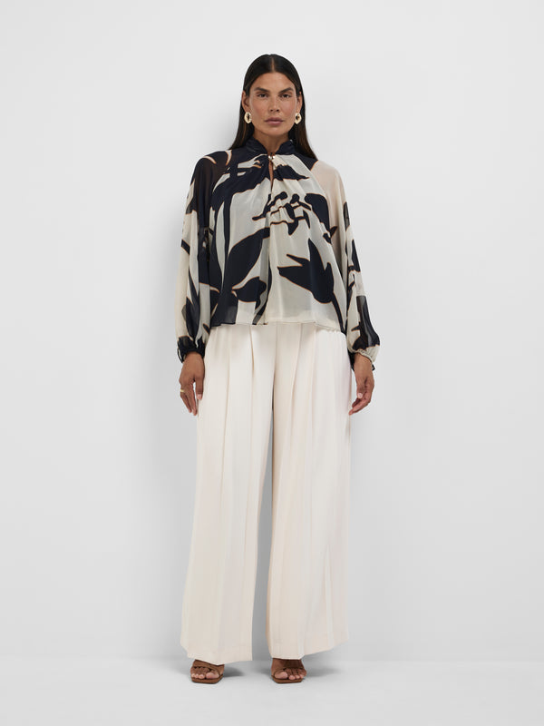 Size12 SHEIKE Delilah Long Sleeve Top Floral 1008646 Front Image