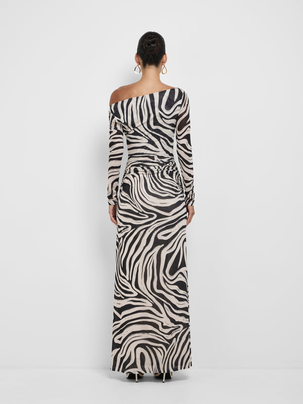 SHEIKE Romeo Dress Zebra 1008652 Back Image