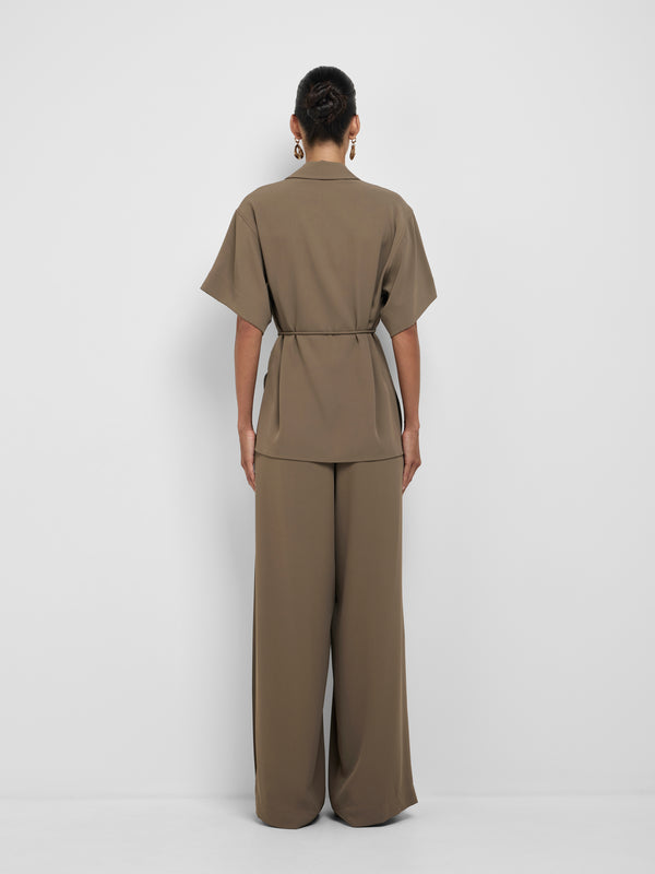 SHEIKE Grace Shirt Olive 1008660 Back Image