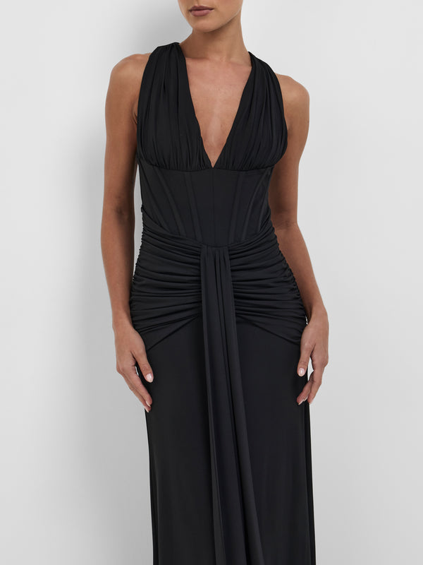 SHEIKE Lulu Gown Black 1008683 Close Up Image