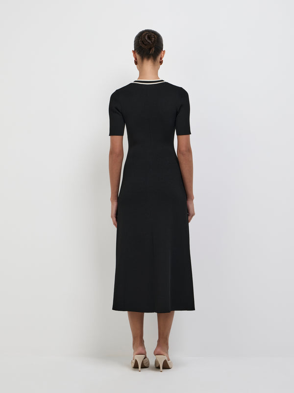 SHEIKE Dahlia Maxi Dress Black 1008690 Back Image