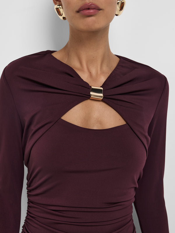 SHEIKE Zemi Maxi Dress Sangria 1008704 Detail Image