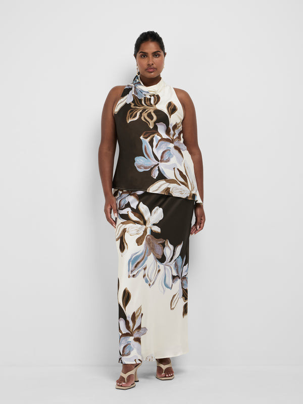 Size16 SHEIKE Fiora Maxi Skirt Floral 1008707 Front Image