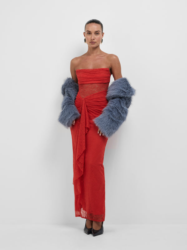 SHEIKE Rosie Maxi Dress Red 1008711 Styled Front Image