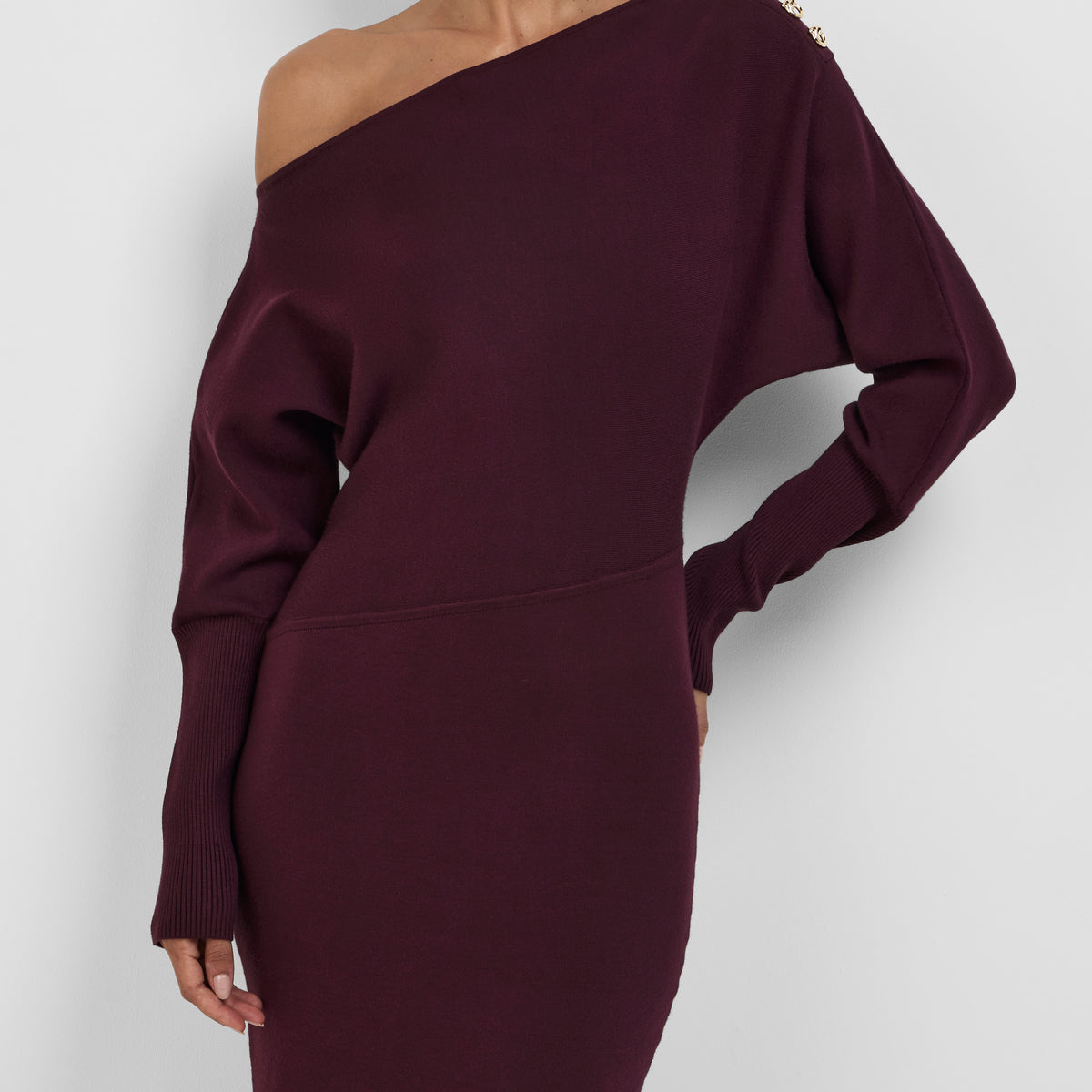 billy knit dress Billie Sangria | Knit Maxi Dress V-Day2025