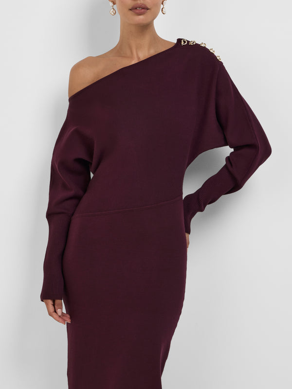 BILLIE KNIT DRESS, close-up detail