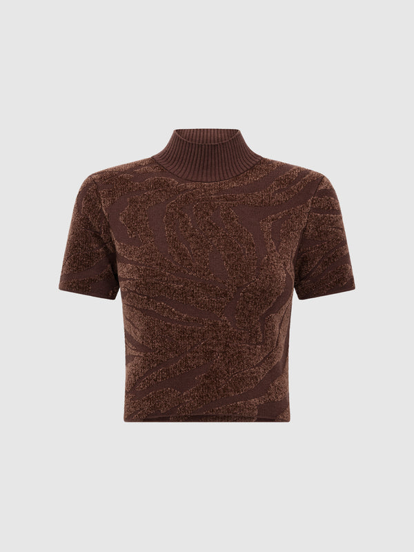 SHEIKE Rita Knit Top Chocolate 1008716 Ghost Image