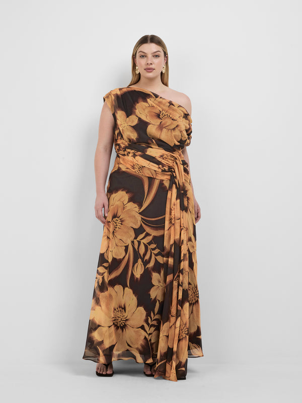CHARLEY MAXI DRESS, front view on size 12 model