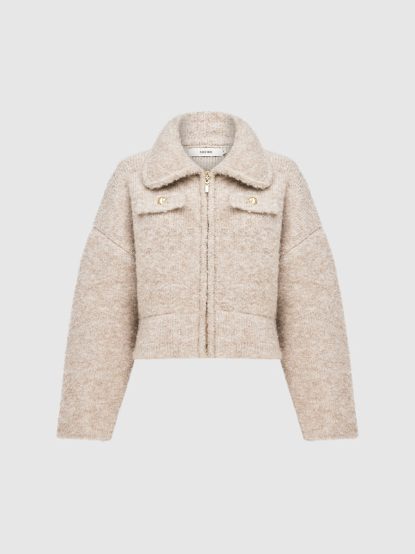 MORGAN KNIT JACKET, flat lay