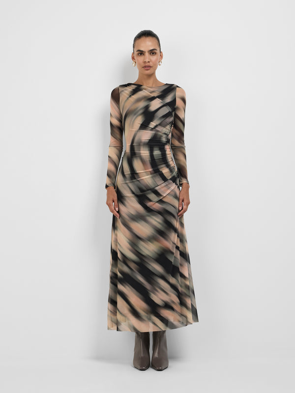 ANORA DRESS, front view on size 8 model