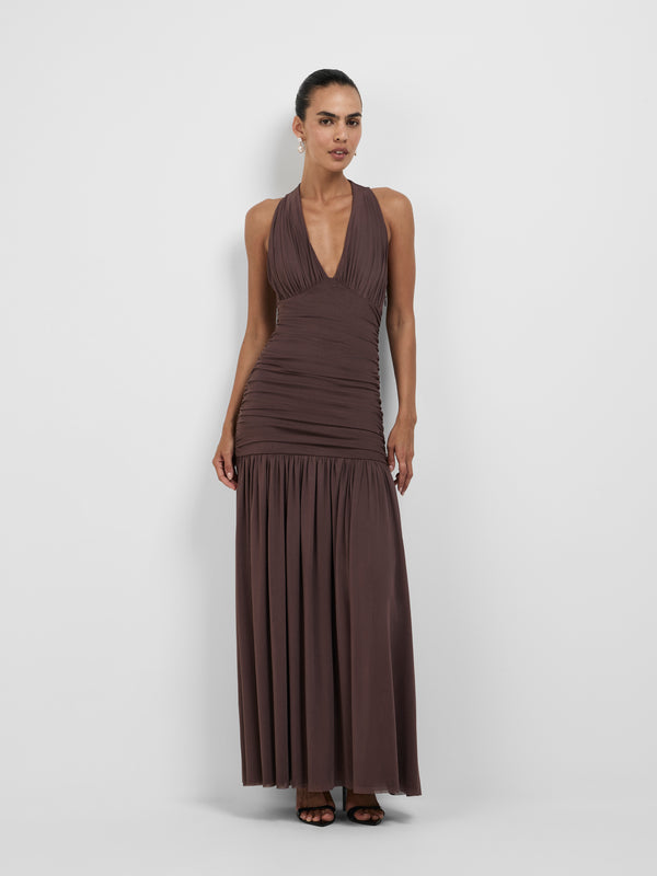 LUNE GOWN, front view on size 8 model