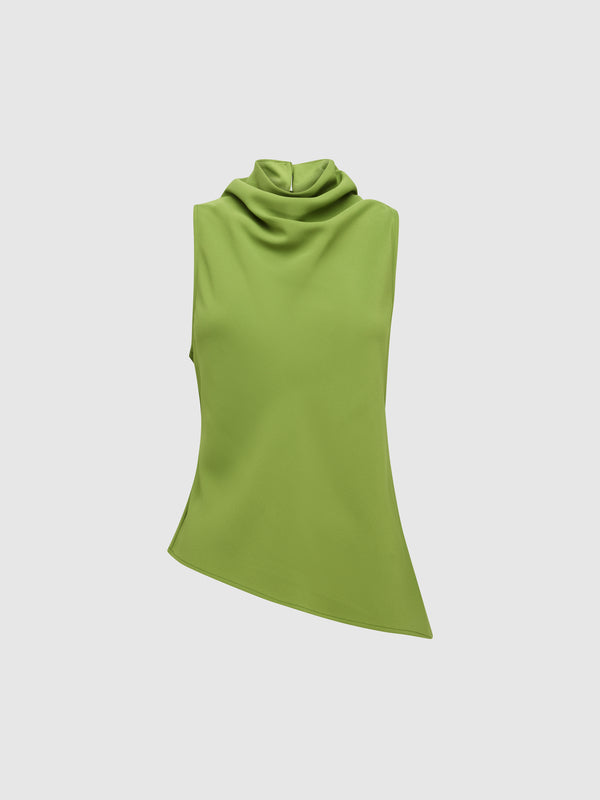 ADELE COWL NECK TOP, flat lay