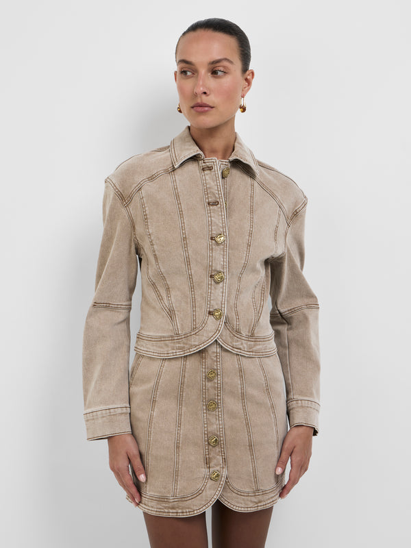 Size8 SHEIKE Mabel Jacket Stone 1008802 Close Up Image