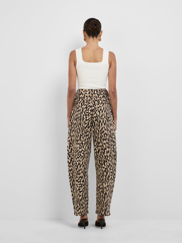 AMARA DENIM BARREL JEAN, back view