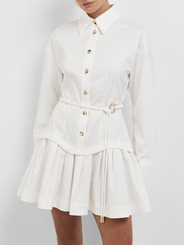 ANESKA MINI SHIRT DRESS, close-up detail