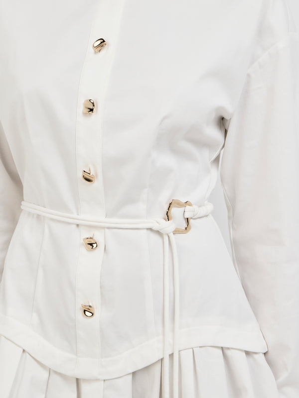 ANESKA MINI SHIRT DRESS, close-up detail