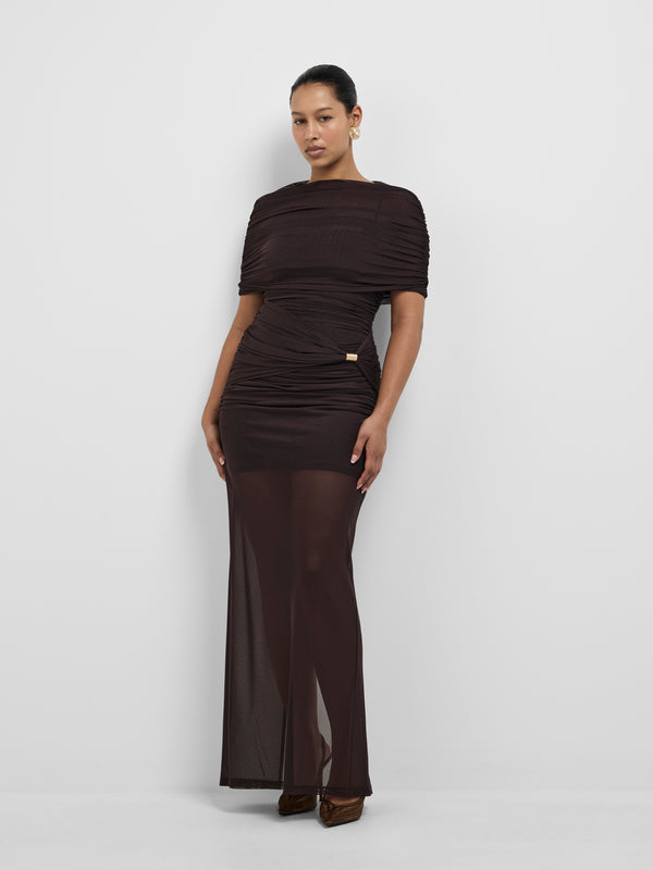 SANA GOWN, front view on size 12 model