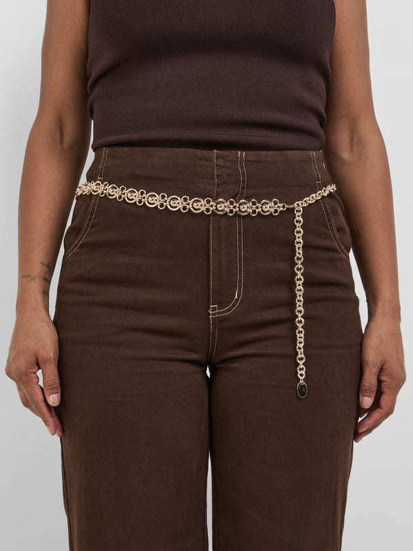 SHEIKE Amyra Belt Gold 1008821 Model Image