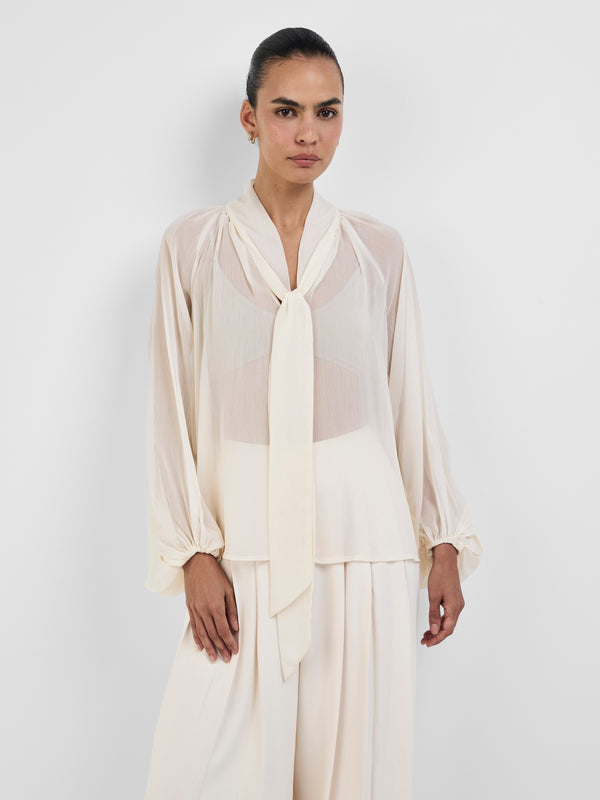 ELMARIE BLOUSE, close-up detail on size 8 model