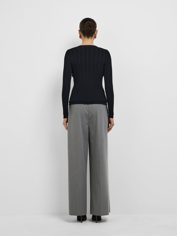 ZOLA KNIT TOP, back view