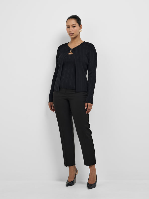 ZOLA KNIT TOP, front view on size 12 model