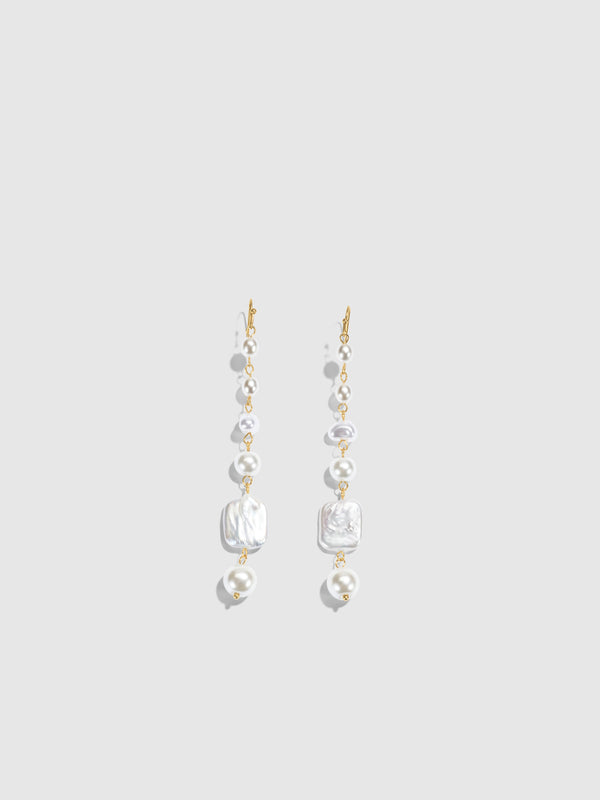 SHEIKE Imani Earrings Pearl 1008859 Ghost Image
