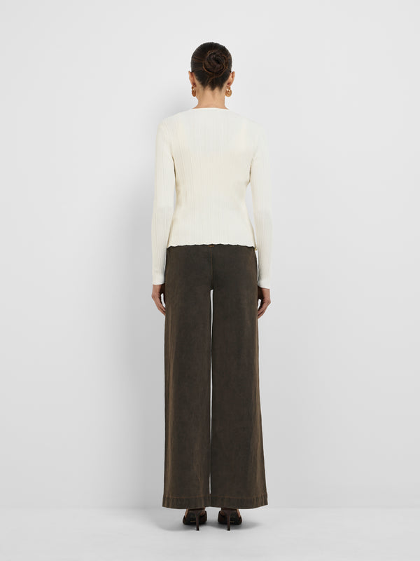 ZOLA KNIT TOP, back view
