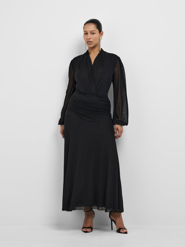 ADANNA MAXI SKIRT, front view on size 12 model