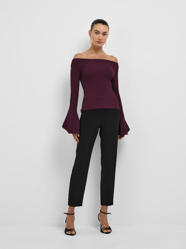 TORI KNIT TOP, front view