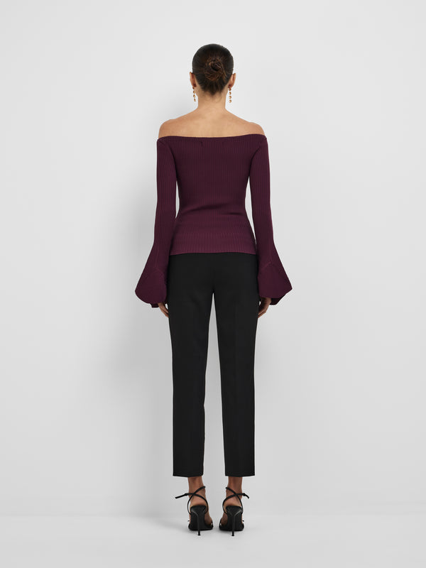 TORI KNIT TOP, back view