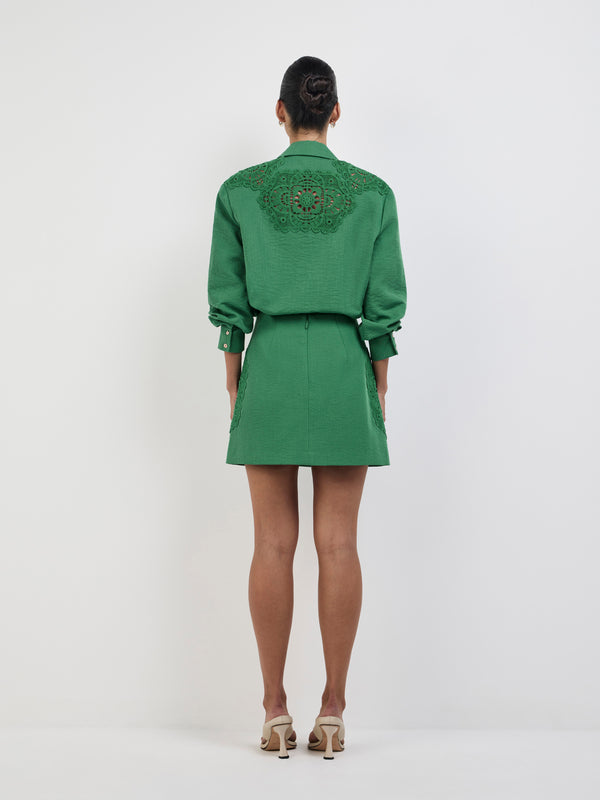 AMELIA MINI SKIRT, back view
