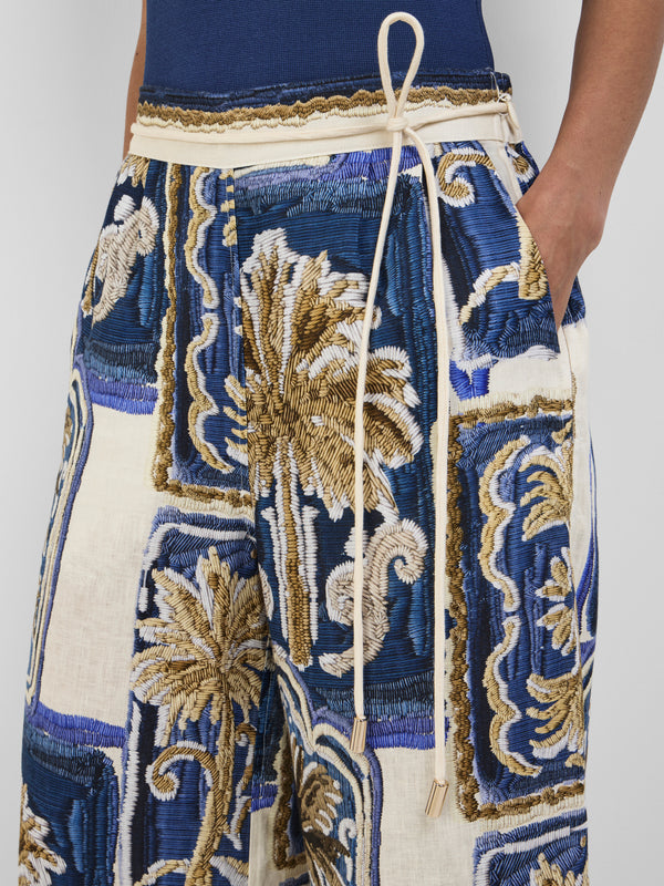 PATCHWORK PALM PANT, close-up detail
